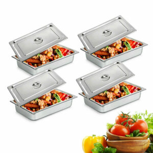 Set gastronádob 4xGN 1/1 100mm (s víkem)