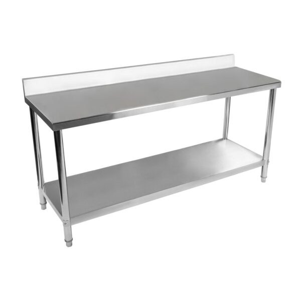 Nerezový pracovní stůl 200x60cm (s lemem) - Image 2