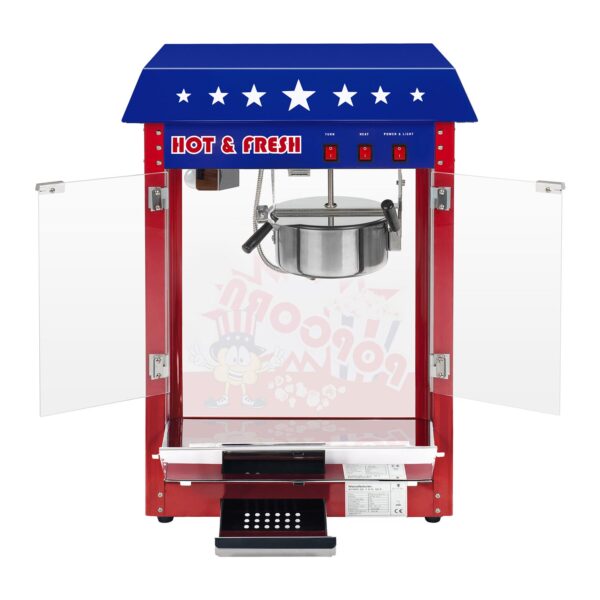Stroj na popcorn s vozíkem 1600W (americký design) - Image 3