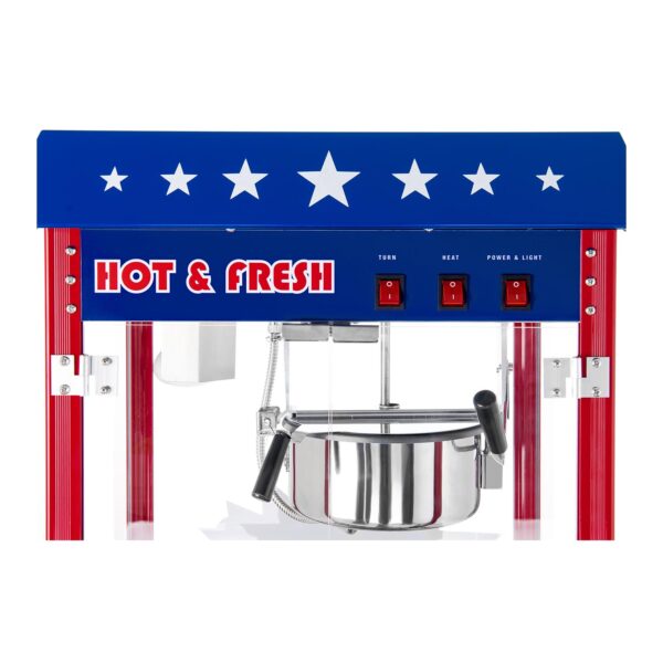Stroj na popcorn s vozíkem 1600W (americký design) - Image 5