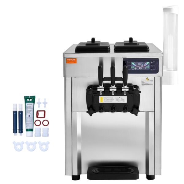 Vevor stroj na točenou zmrzlinu 1200W 18L 3-příchutě - Image 4