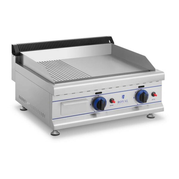 Kombinovaná plynová grilovací deska 65cm (20mbar)