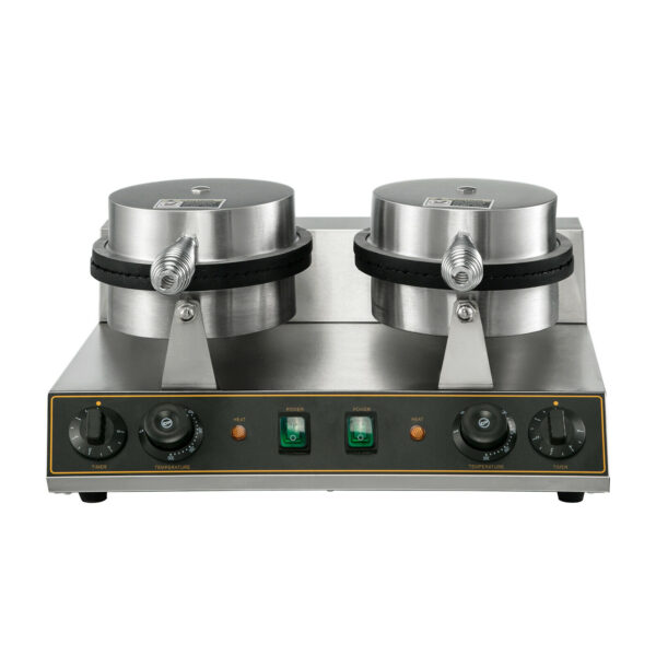 Dvojitý vaflovač (belgické kulaté vafle) 2x1200W - Image 2