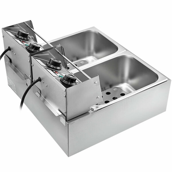 Elektrická fritéza Vevor 2x10L s časovačem - Image 3