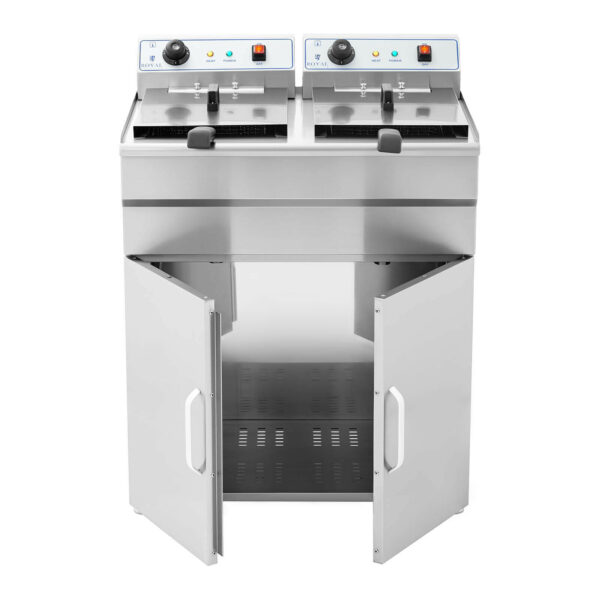 Dvojitá elektrická fritéza 2x16L se spodní skříňkou - Image 2