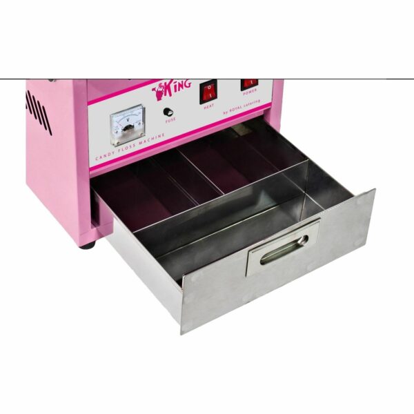 Royal stroj na cukrovou vatu s krytem 52 cm (růžový) - Image 4