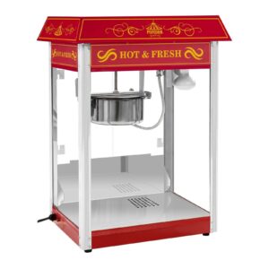 Stroj na popcorn 1600W (červený retro design)