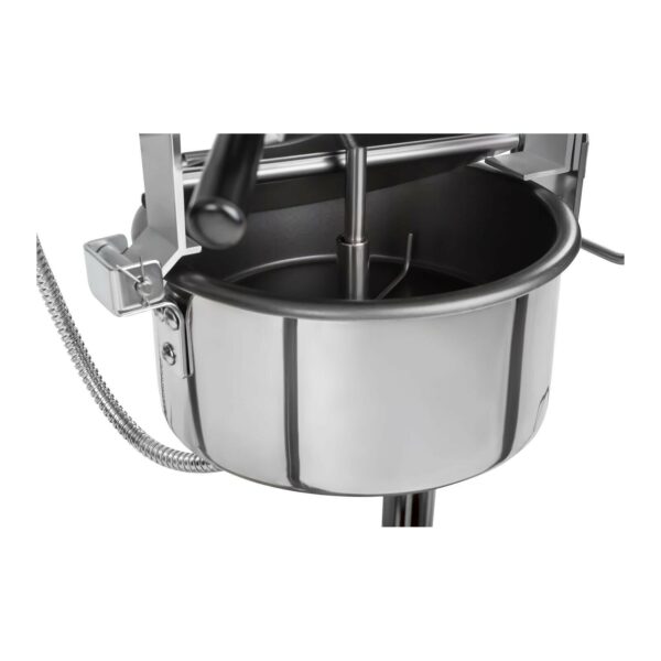 Stroj na popcorn s vozíkem 1600W (černý retro design) - Image 5