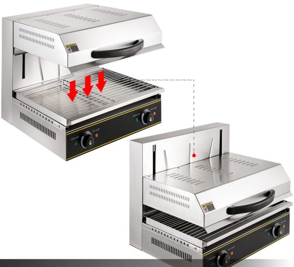Profesionální salamander gril 4000W s výtahem - Image 4