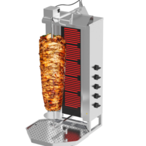 Elektrický gril na kebab/gyros - 5 hořáků - Max. 80 kg