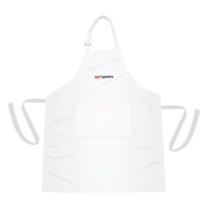 Bistro zástěra - bílá - 61 cm -5KS