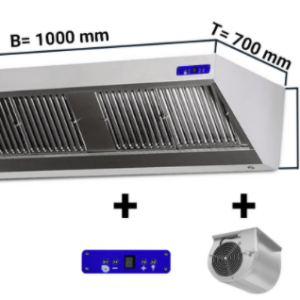 Digestoř 1000mm x 700 nástěnný s motorem, regulátorem, osvětlením
