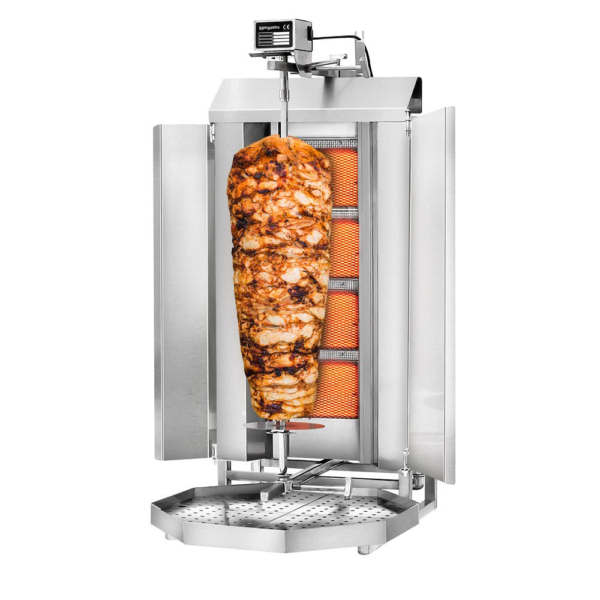 Plynový gril na kebab / gyros - 4 hořáků |60kg - Image 4