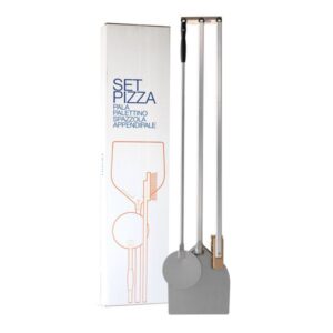 SET 2x Lopata na pizzu 30cm (s kartáčem na vymetání)