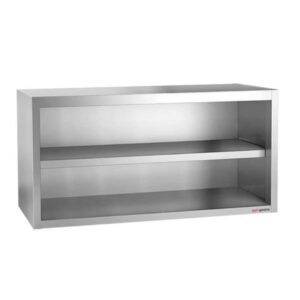 Nerezová nástěnná skříňka 2.0 m- otevřená (Kopie)