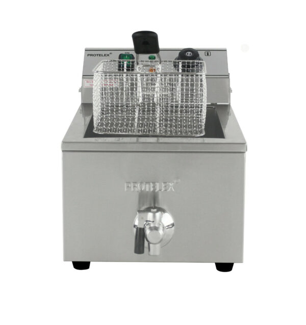 Elektrická fritéza 1x10L s odtokovým kohoutkem Protelex - Image 2