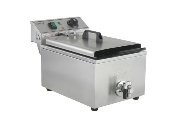 Elektrická fritéza 1x10L s odtokovým kohoutkem Protelex - Image 3