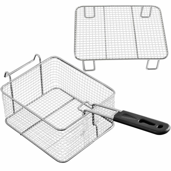 Elektrická fritéza 2 x 12L s odtokovým kohoutkem Vevor - Image 6