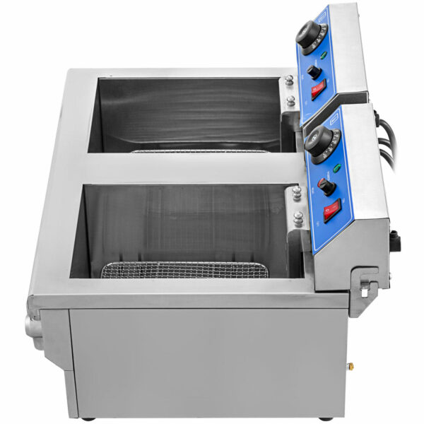 Elektrická fritéza 2 x 12L s odtokovým kohoutkem Vevor - Image 9