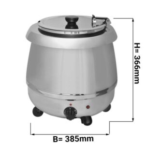 Ohřívač polévky Bain Marie SWH9E 9L (nerezový)