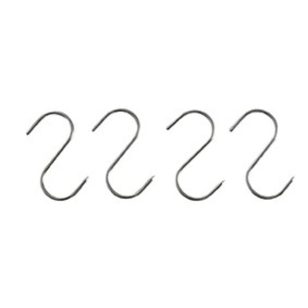 Hák na maso s nerezové oceli, háček na maso 4ks 130x5mm