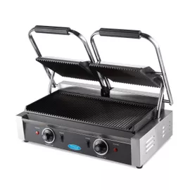 Maxima kontaktní gril – 2x 1800W MCG BIG GR Vroubkovaný 09300435
