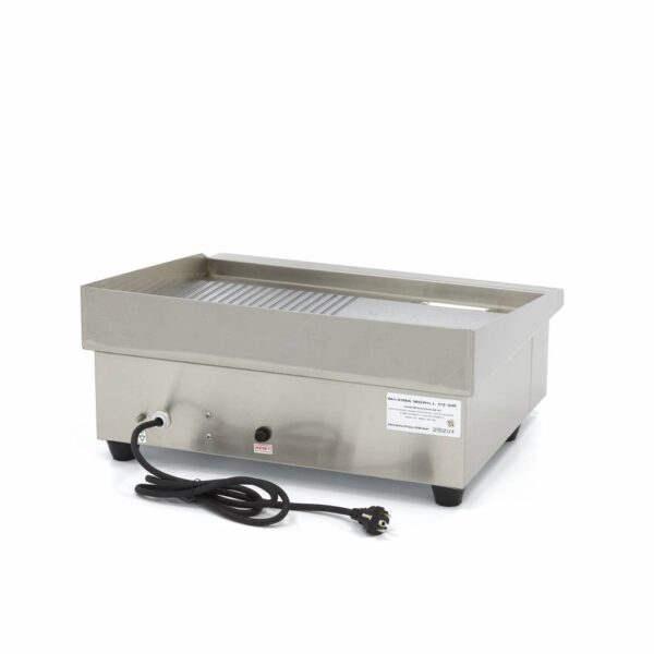 Elektrická grilovací deska – 55cm – 3kW – hladká/rýhovaná | MAXIMA 09300072 - Image 3