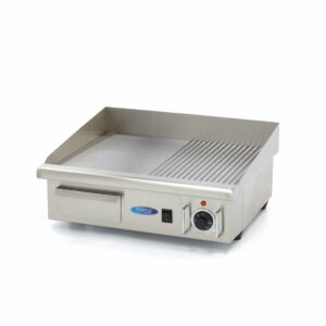 Elektrická grilovací deska – 55cm – 3kW – hladká/rýhovaná | MAXIMA 09300072