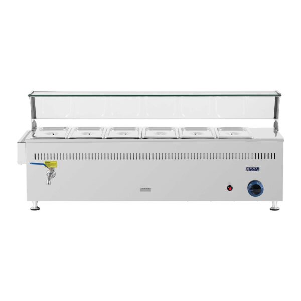 Bain Marie plyn - 3300 W 6 GN royal catering - Image 2
