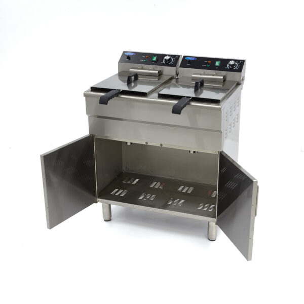 Elektrická fritéza 2×16 l + spodní skříňka | Maxima 09365156 - Image 3