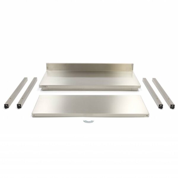 Pracovní nerezový stůl – 1000×600 mm s lemem Maxima 09300980 - Image 4