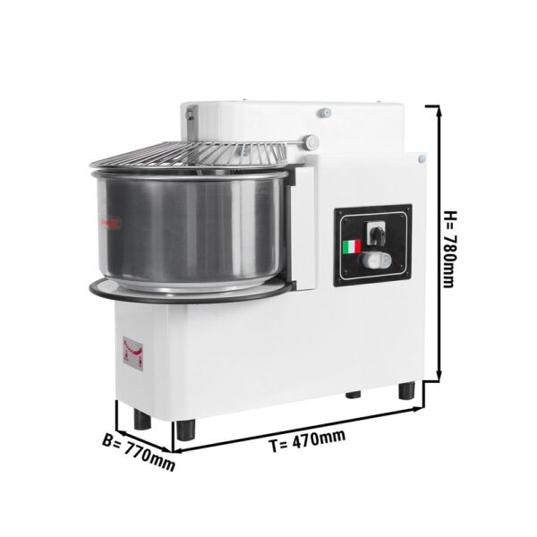 Mísič těsta 22 litrů / 18 kg - 2 rychlosti / vyjímatelná nádoba - Image 4