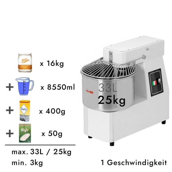 Mísič na těsto – 33 l – 400 V /stroj na hnětení těsta - Image 7