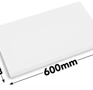 Prkénka na krájení - 40 x 60 cm - Tloušťka 2 cm - Bílá