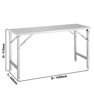 Skládací pracovní stůl - 1,6x0,6m