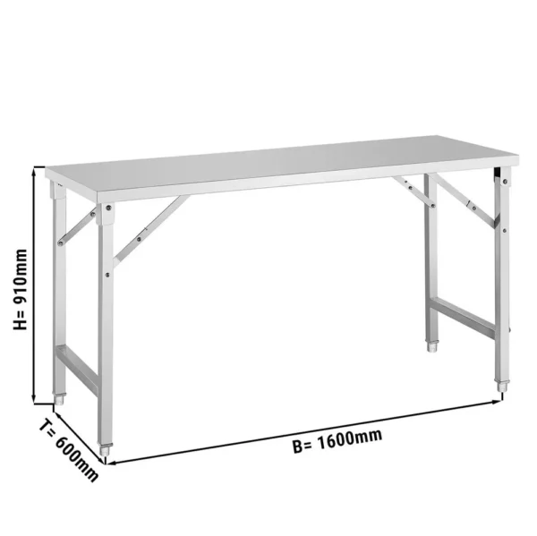 Skládací pracovní stůl - 1,6x0,6m