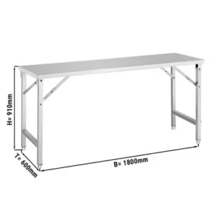 Skládací pracovní stůl - 1,8x0,6m