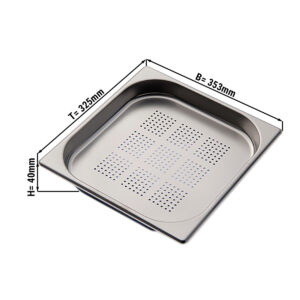 Gastronádoby perforované GN 2/3 - 353 x 325 MM