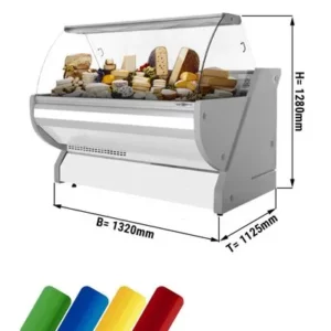Chladící vitrína - 1,3 x 1,15 m - 260 litrů