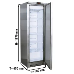 Mraznička vyrobená z nerezavějící oceli - 400 litrů - s 1 dveřmi