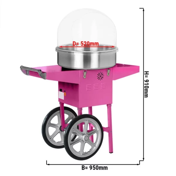 Stroj na cukrovou vatu Ø 520 mm - včetně krytu - Image 2