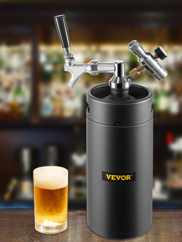 Výčepní zařízení na pivo s tlakoměrem 8L černá - Image 5