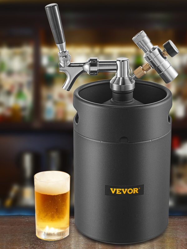 Výčepní zařízení na pivo s tlakoměrem 5l černá