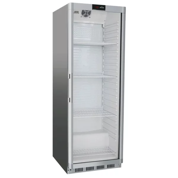 Chladnička - 400 litrů - s 1 skleněnými dvířky