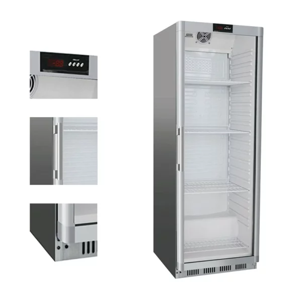 Chladnička - 400 litrů - s 1 skleněnými dvířky - Image 2