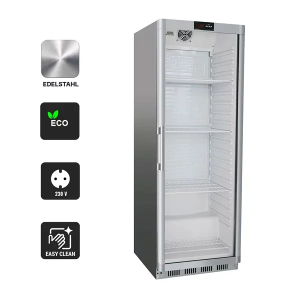 Chladnička - 400 litrů - s 1 skleněnými dvířky - Image 3