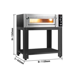 Elektrická kamna na pizzu- pizza kamna 4x 34 cm + stojan