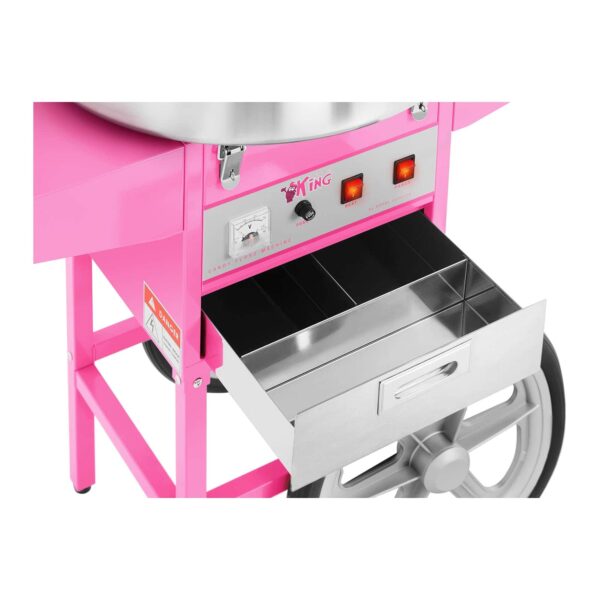 Stroj na cukrovou vatu Royal- 52 cm - 1 200 W + vozík - Image 4
