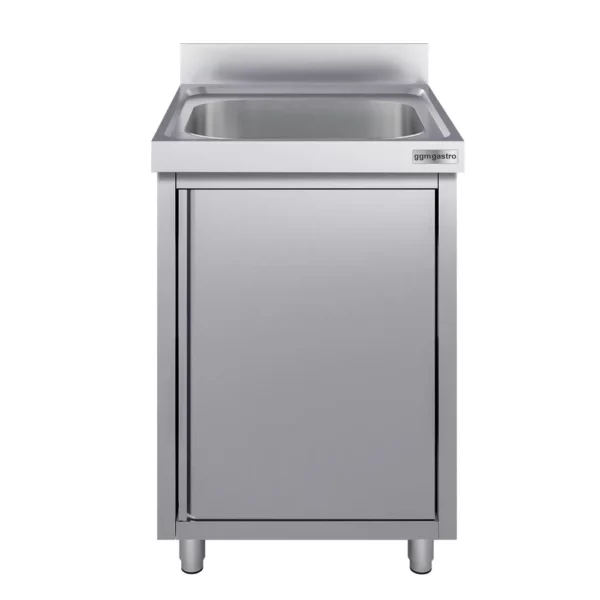 Nerezová dřezová skříňka ECO - 600x700mm - 1 umyvadlo - Š400xH400xV250mm - Image 3