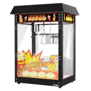 Stroj na popcorn - 5 kg/h -černý